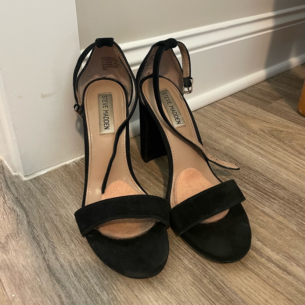 Steve Madden Black Heels Elegant Design